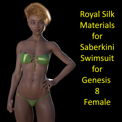 Royal Silk for Saberkini Swimsuit for Genesis 8 Female