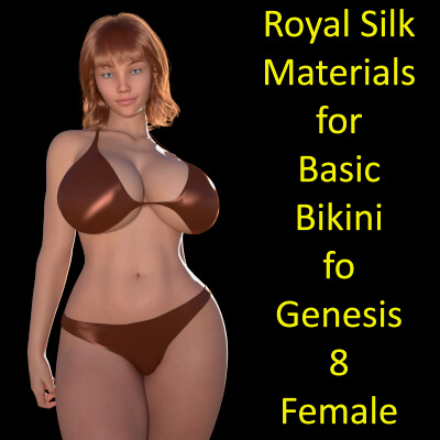 Royal Silk Materials for Basic Bikini for Genesis 8 Female
