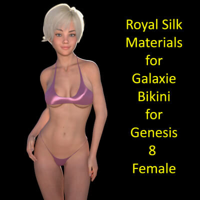 Royal Silk Materials for Galaxie Bikini for Genesis 8 Female