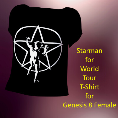 Starman for World Tour T-Shirt for Genesis 8 Female