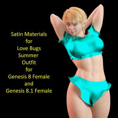 Satin Materials for Love Bugs Summer Outfit for G8F/G8.1F