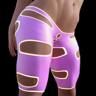 SciFi Showgirl dForce Pants for Genesis 8 Female