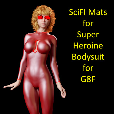 SciFi Mats for Super Heroine Bodysuit for Genesis 8 Female