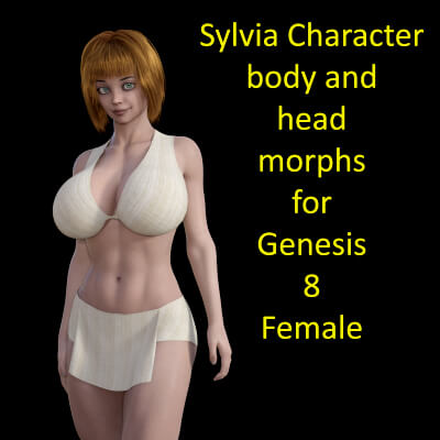 Sylvia Character Body and Head Morphs for Genesis 8 Female