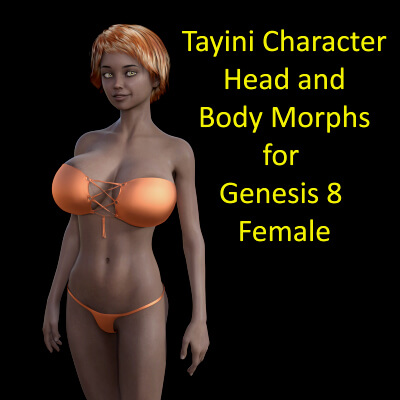 Tayini Character Body and Head Morphs for Genesis 8 Female by bikdingle