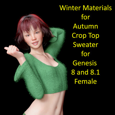 Winter Materials for Autumn Crop Top Sweater for G8F
