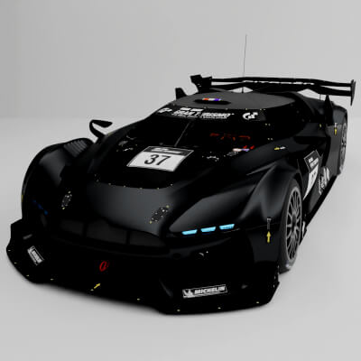 Citroen GT Racecar - 3D Model by BILAL AHMAD