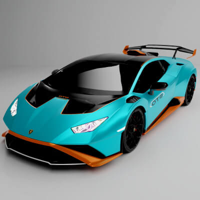 Lamborghani Huracon Sto - 3D Model by BILAL AHMAD