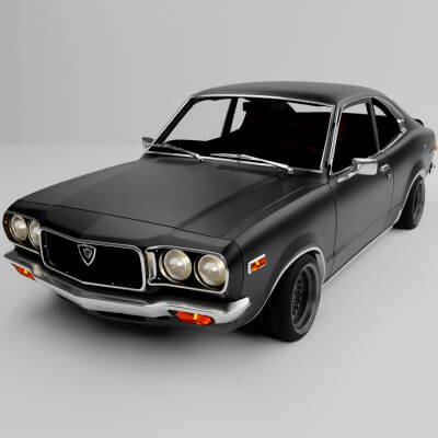 Mazda RX3 1973 - 3D Model by BILAL AHMAD