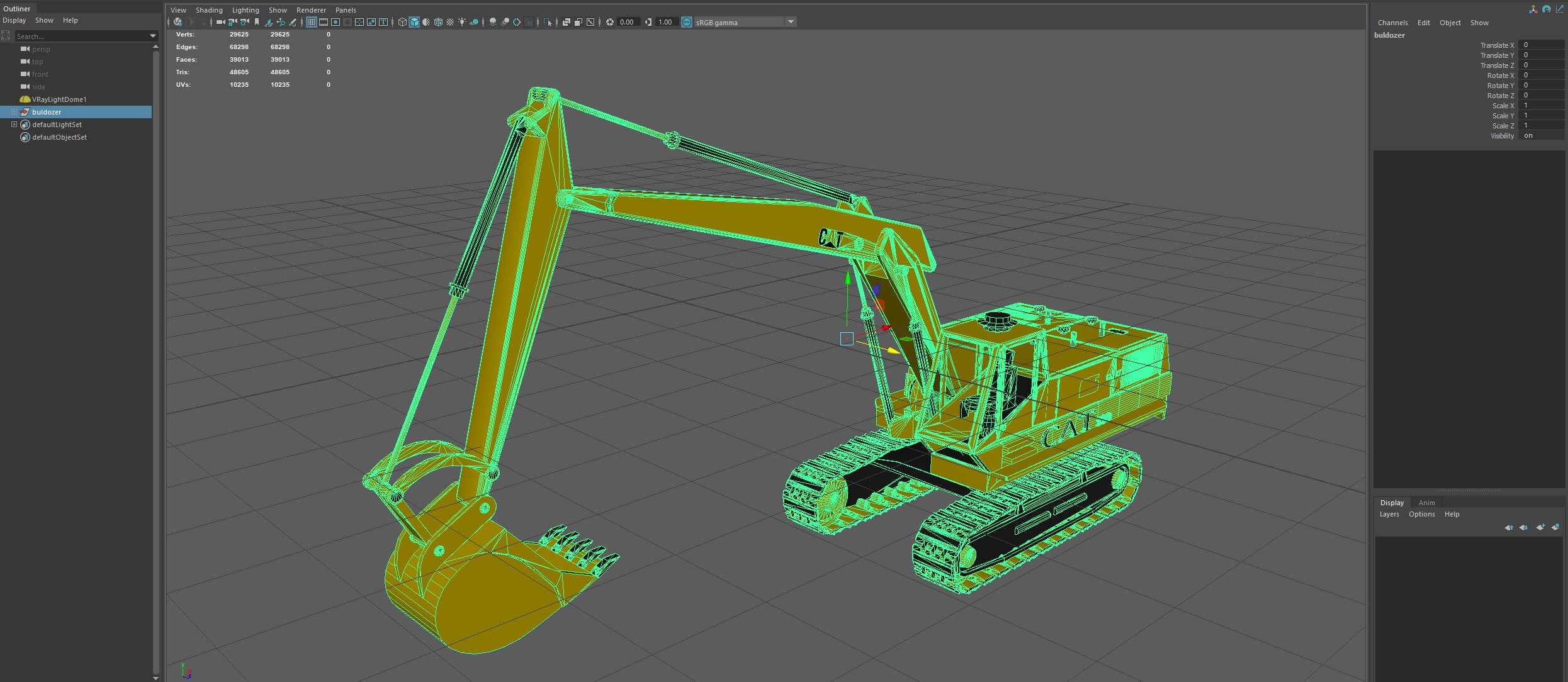 Detailed Excavator - 3D Model by BILALGOK
