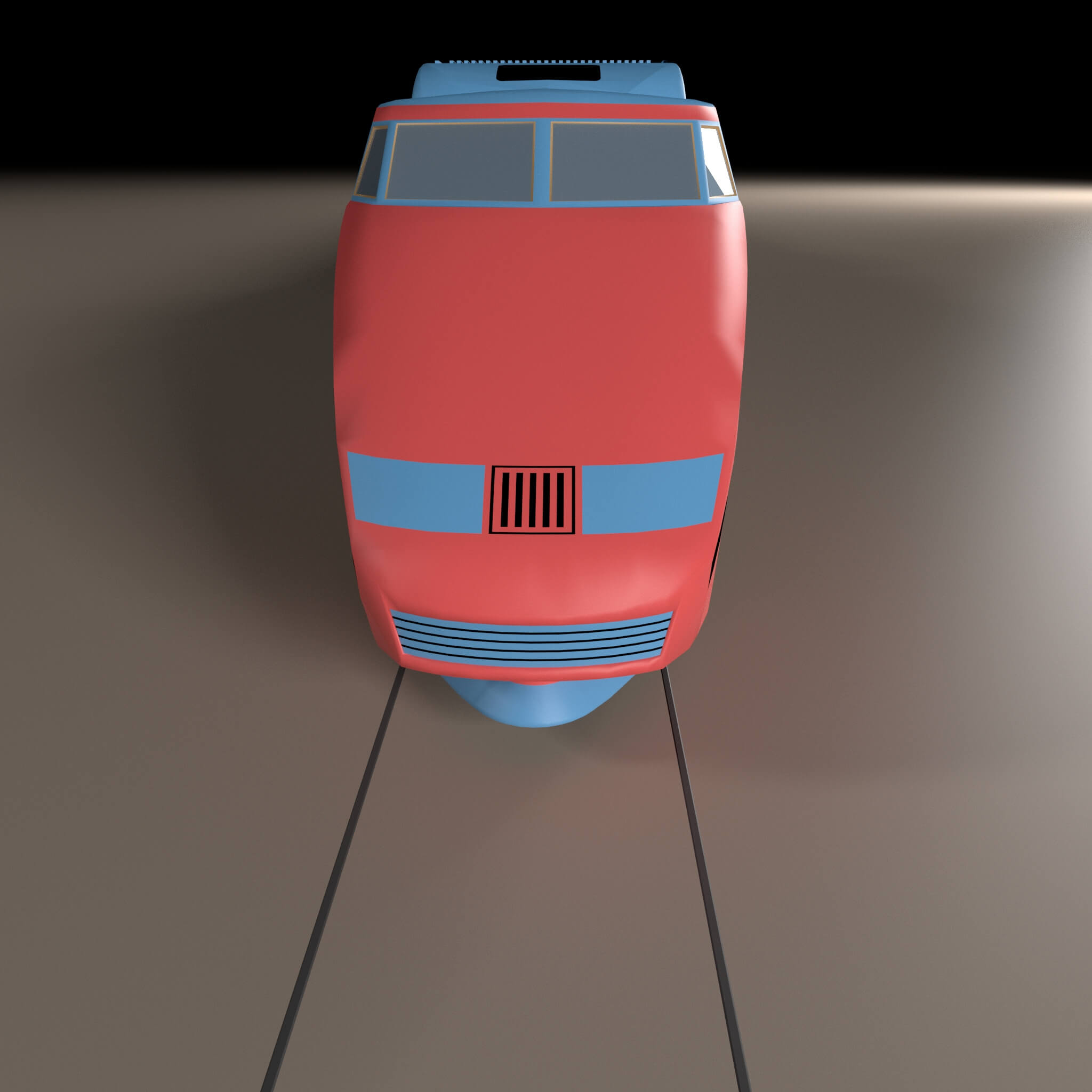 Passenger Train - 3D Model by BILALGOK