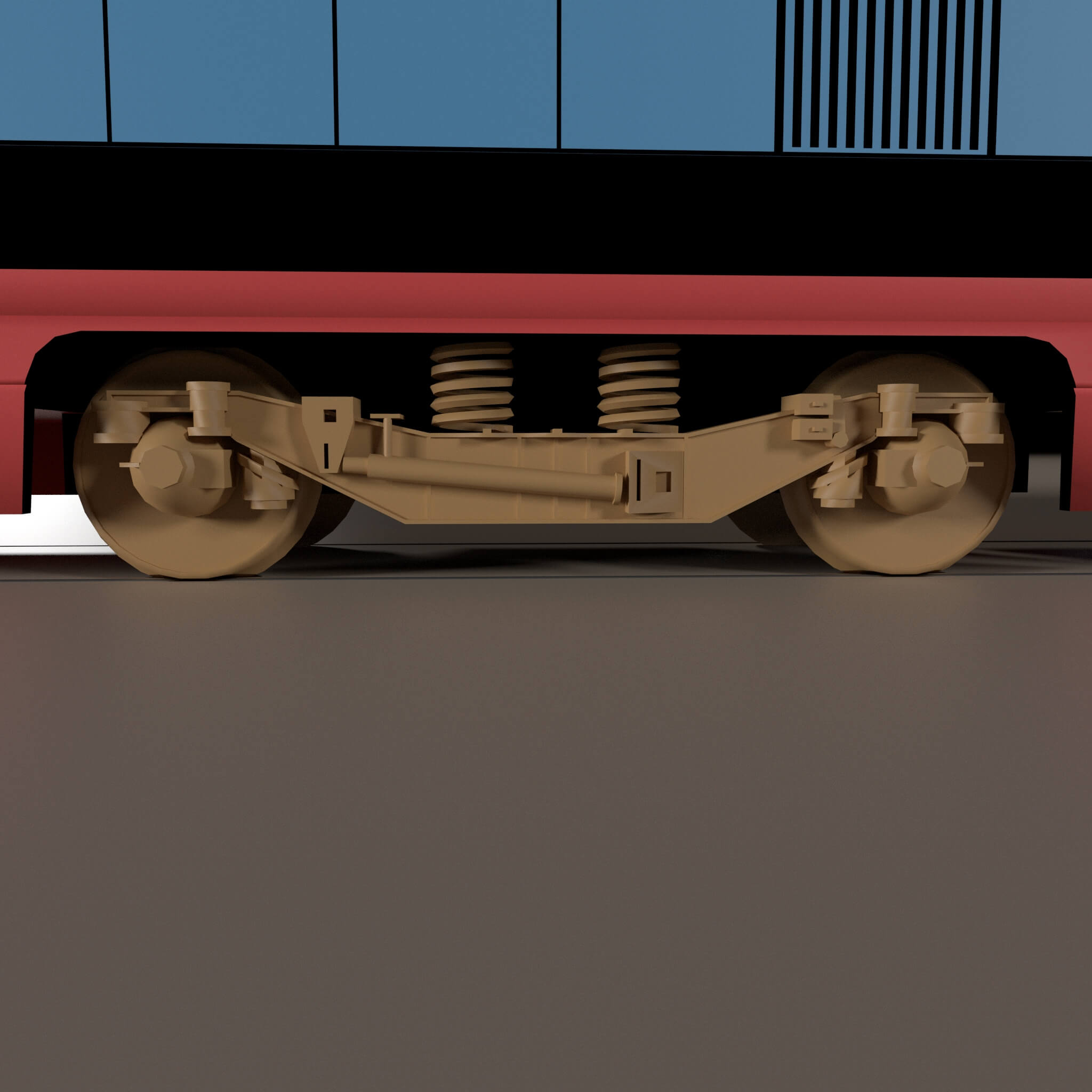 Passenger Train - 3D Model by BILALGOK