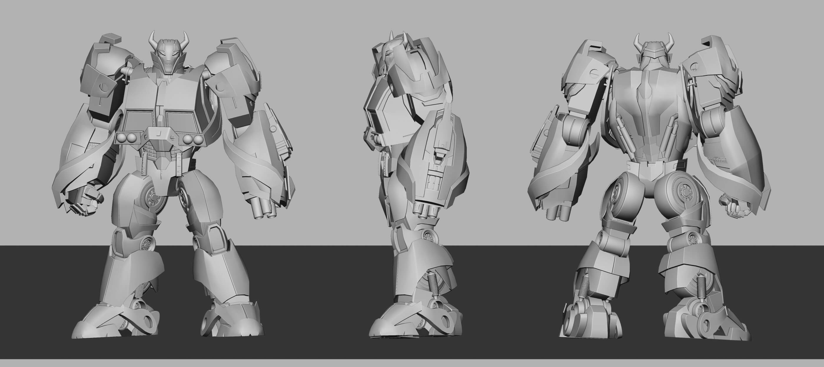 Cliffjumper Transformers Prime Rig - 3D Model by billnguyen1411