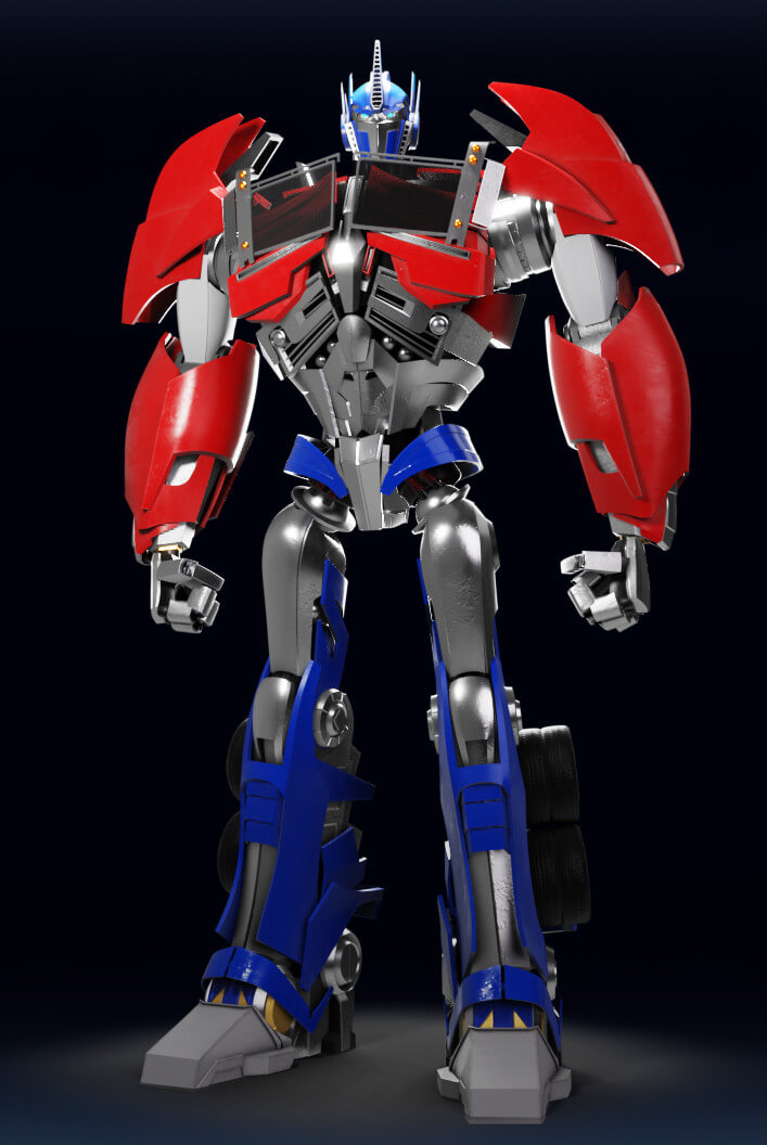 Optimus Prime Transformers Prime Rig 3D Model by billnguyen1411