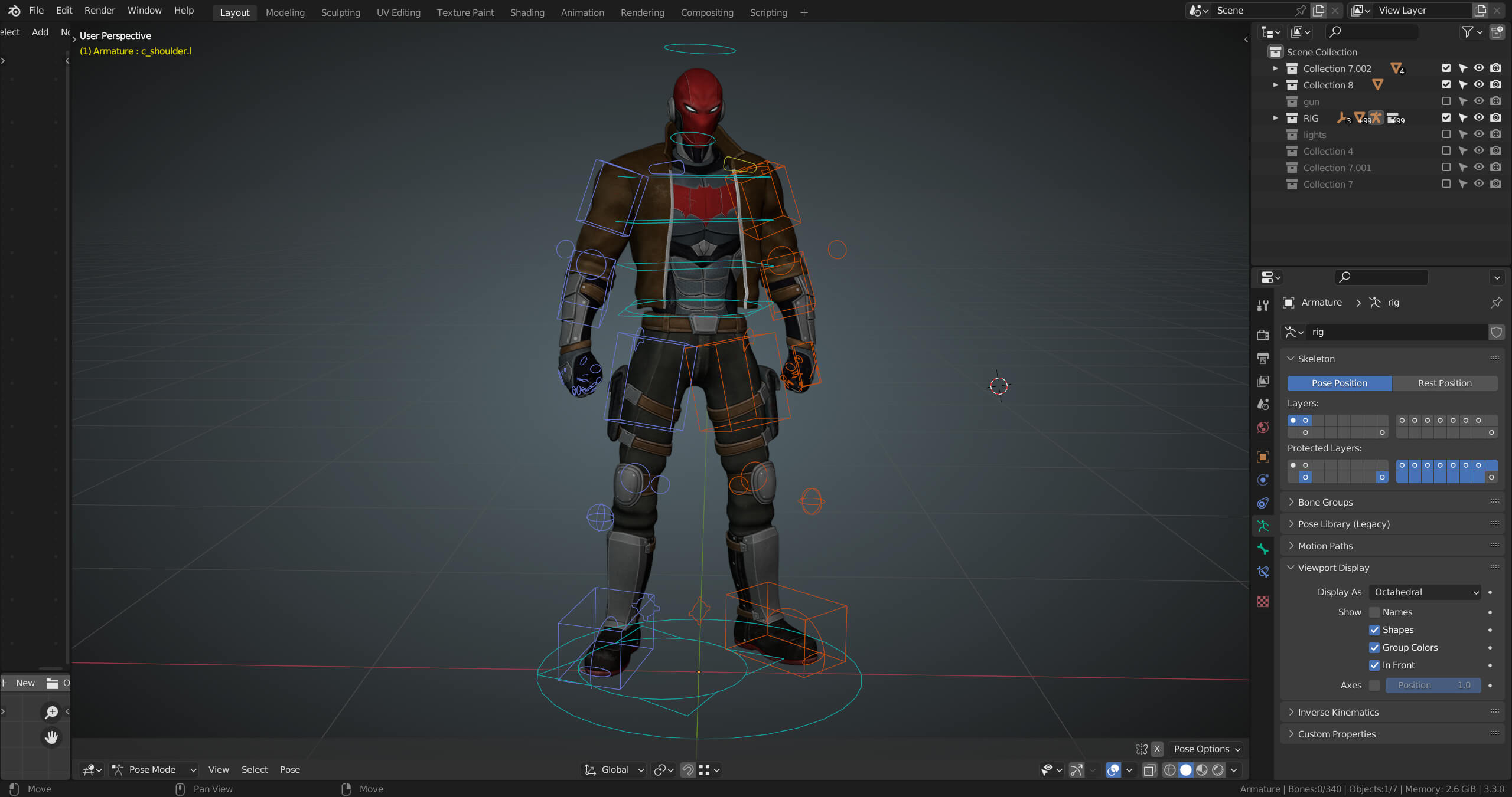 Red Hood Character Rig - 3D Model by billnguyen1411