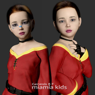 MIAMIA for Genesis 8 Female Kids