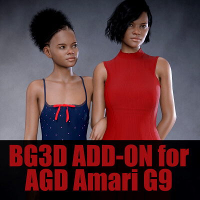 BG3D Add-On for AGD Amari Teen and Adult for Genesis 9 by BioGearz3D