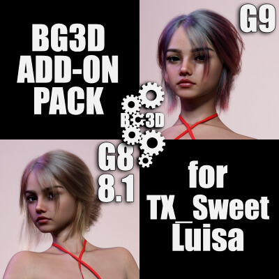 BG3D Add-On Pack - TX Sweet Luisa Premium Pack for G9 G8 G8.