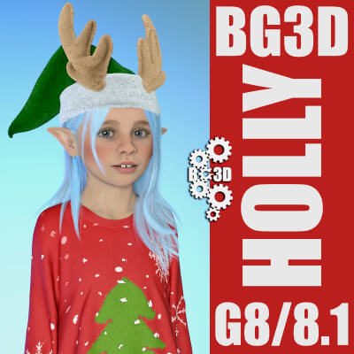 BG3D Holly for G8_8.1 Female