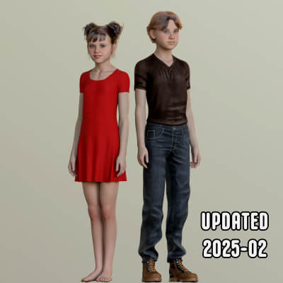 BG3D Jake and Jacky Updated by BioGearz3D