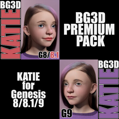 BG3D Katie NE Premium Pack for G8/8.1/G9 Female