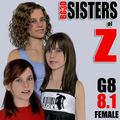 BG3D Sisters of Z for Genesis 8/8.1