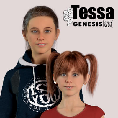 BG3D Tessa for Genesis 8 / 8.1 Female