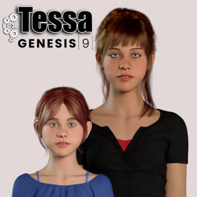 BG3D Tessa for Genesis 9