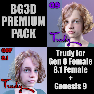 BG3D Trudy Premium Pack for Genesis 8/8.1/9