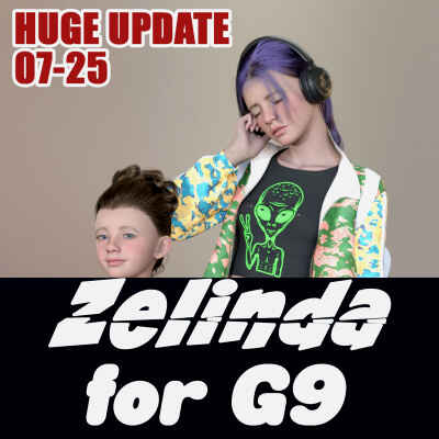BG3D Zelinda for Genesis 9 Updated 7-25 by BioGearz3D