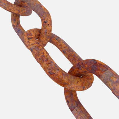 Old Rusty Chain - 3D Model by Birdfix
