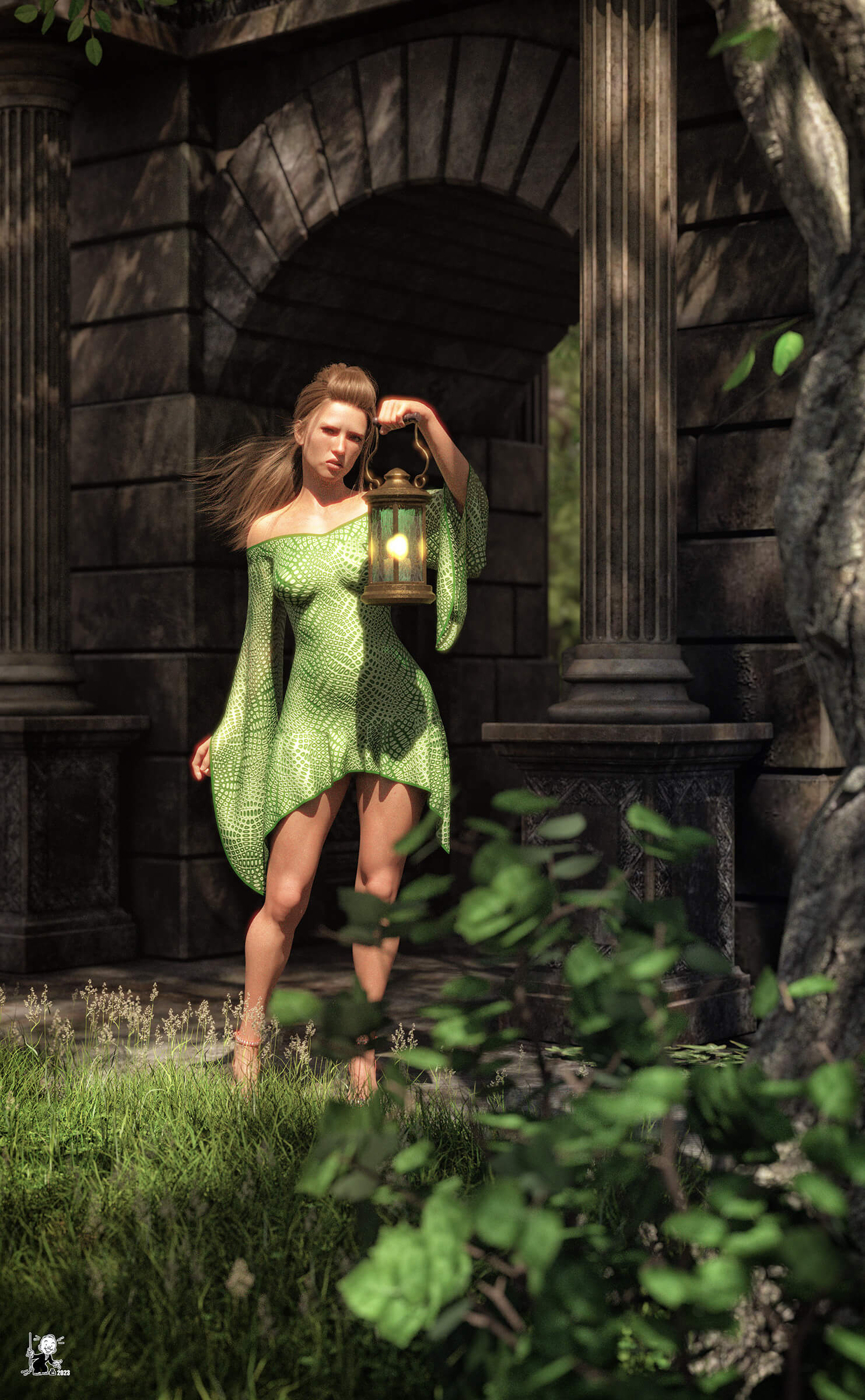 Margo 3D Render, Digital Art by bisonravi