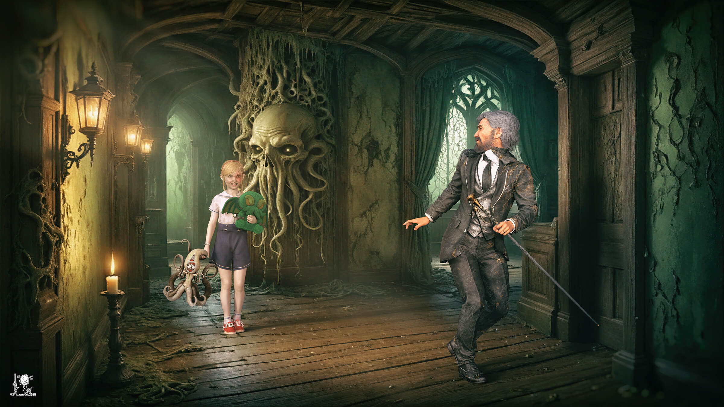 The Converted Child 3D Render, Digital Art by bisonravi