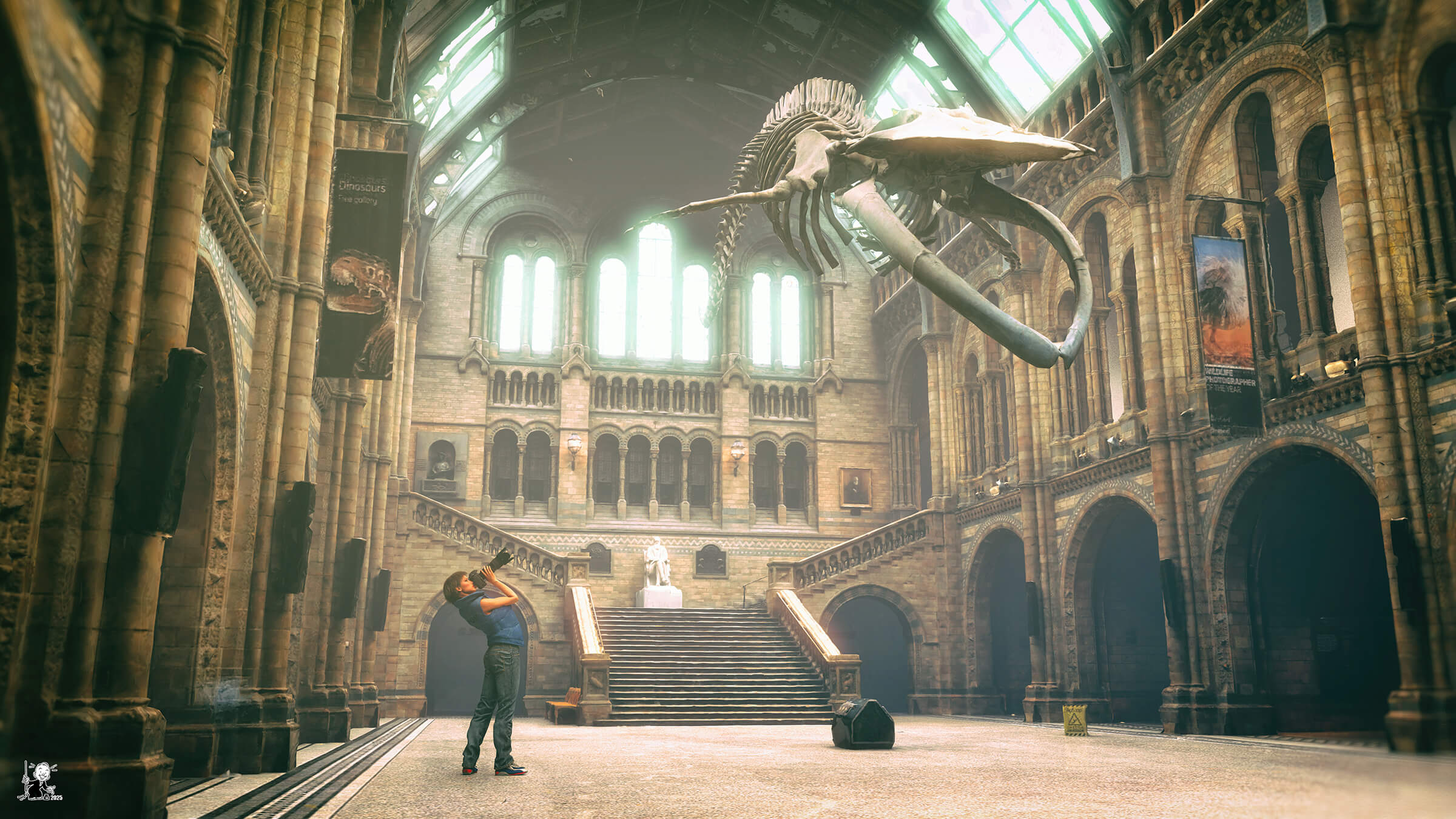 Visit to Hintze Hall 3D Render, Digital Art by bisonravi