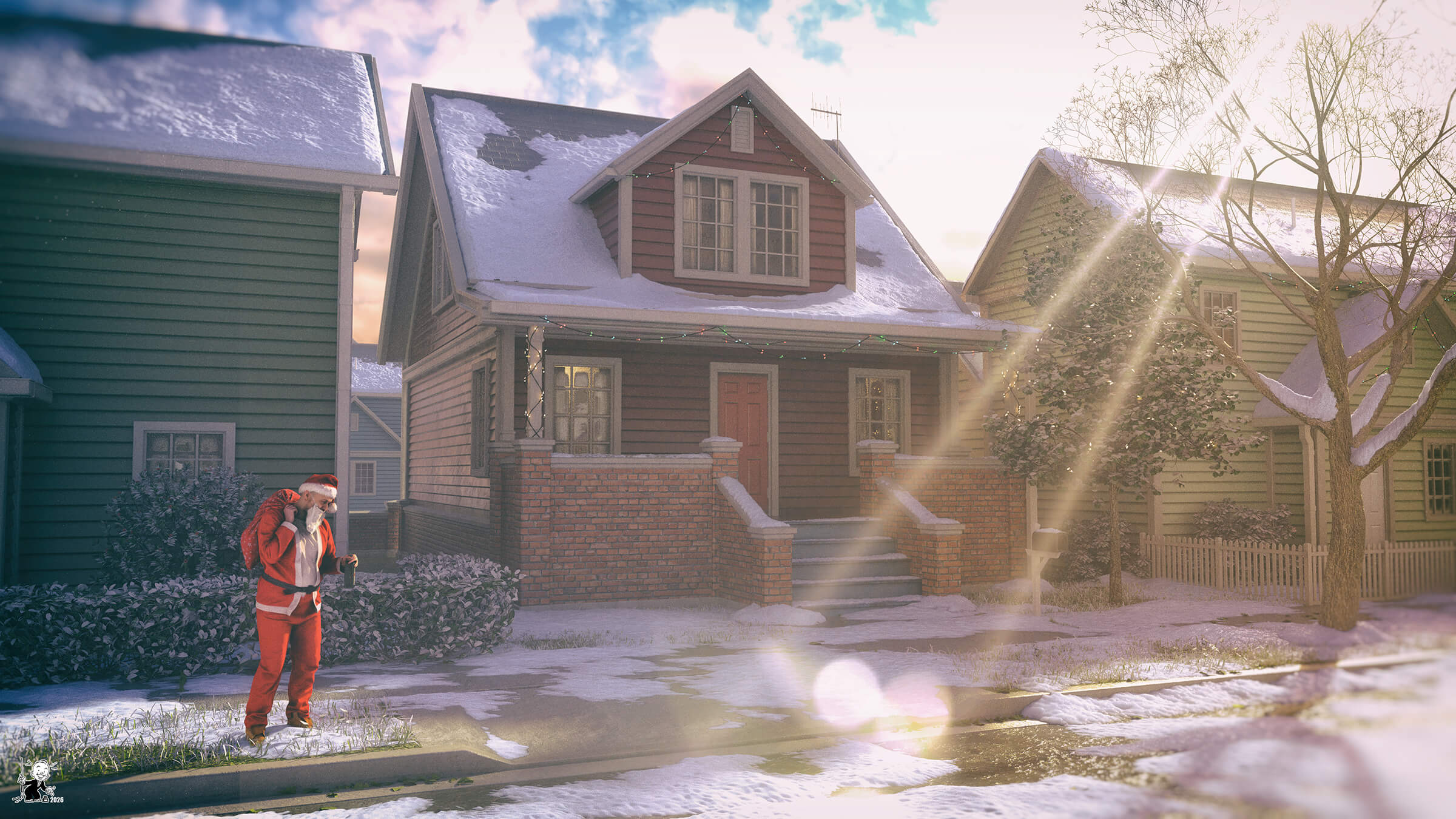 Xmas Is Over 3D Render, Digital Art by bisonravi