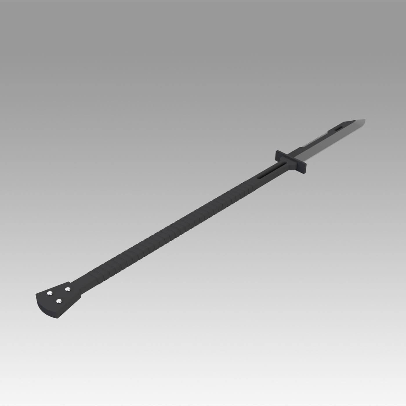 Persona 4 Yu Narukami Izanami Sword 3D Model by Blackeveryday