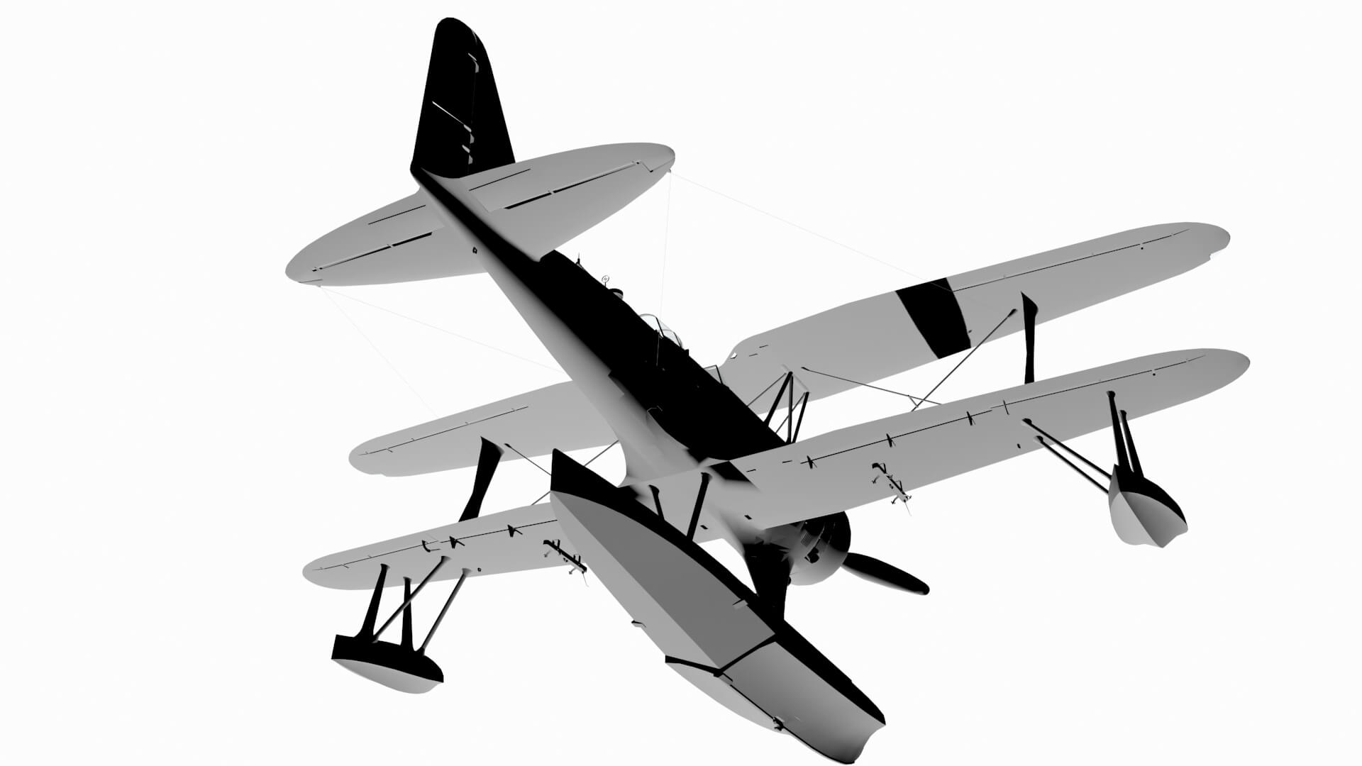 F1M "Pete" Floatplane 3D Model by blackraven37