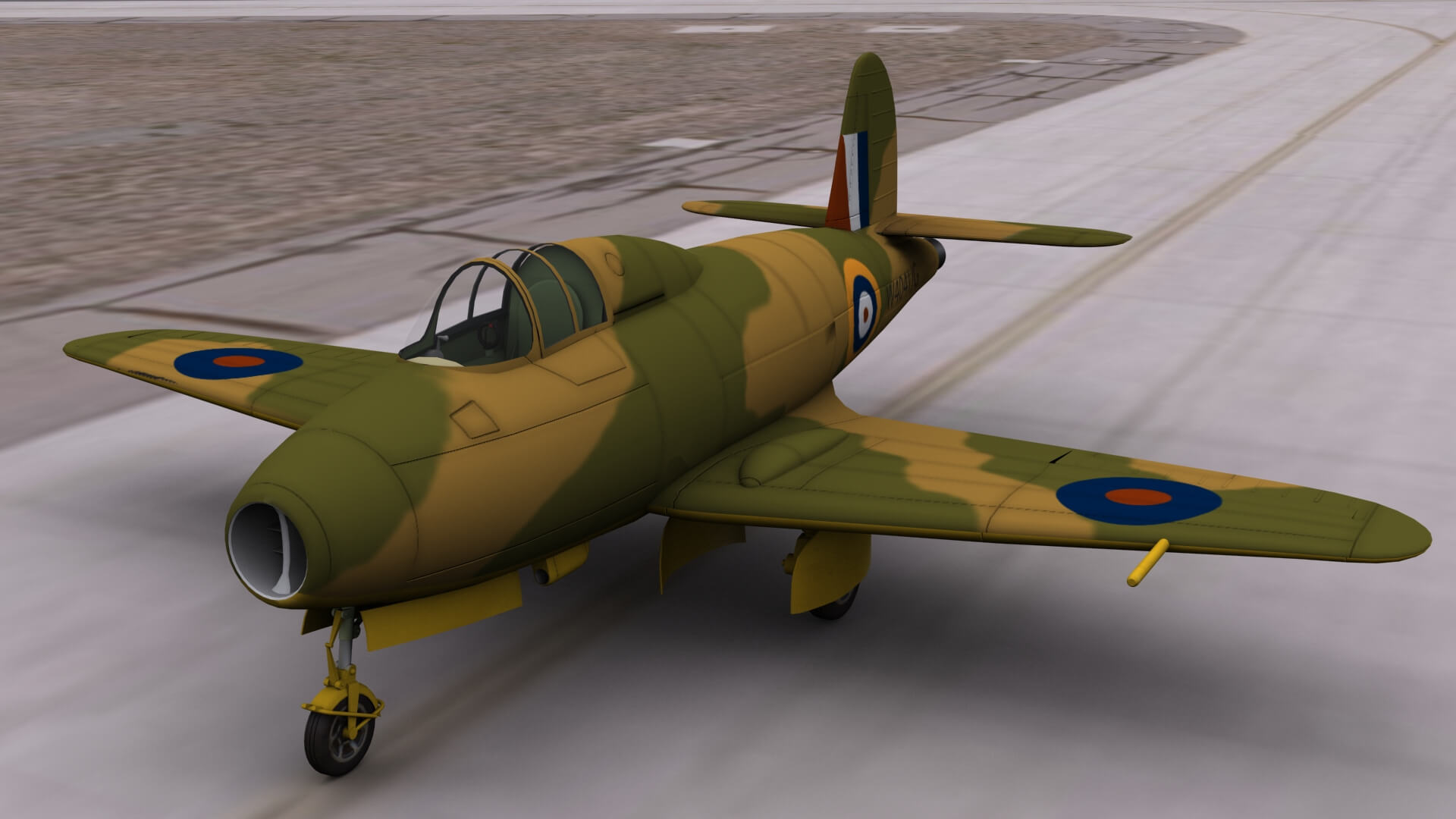 Gloster E2839 Vers. 2 3D Model by blackraven37