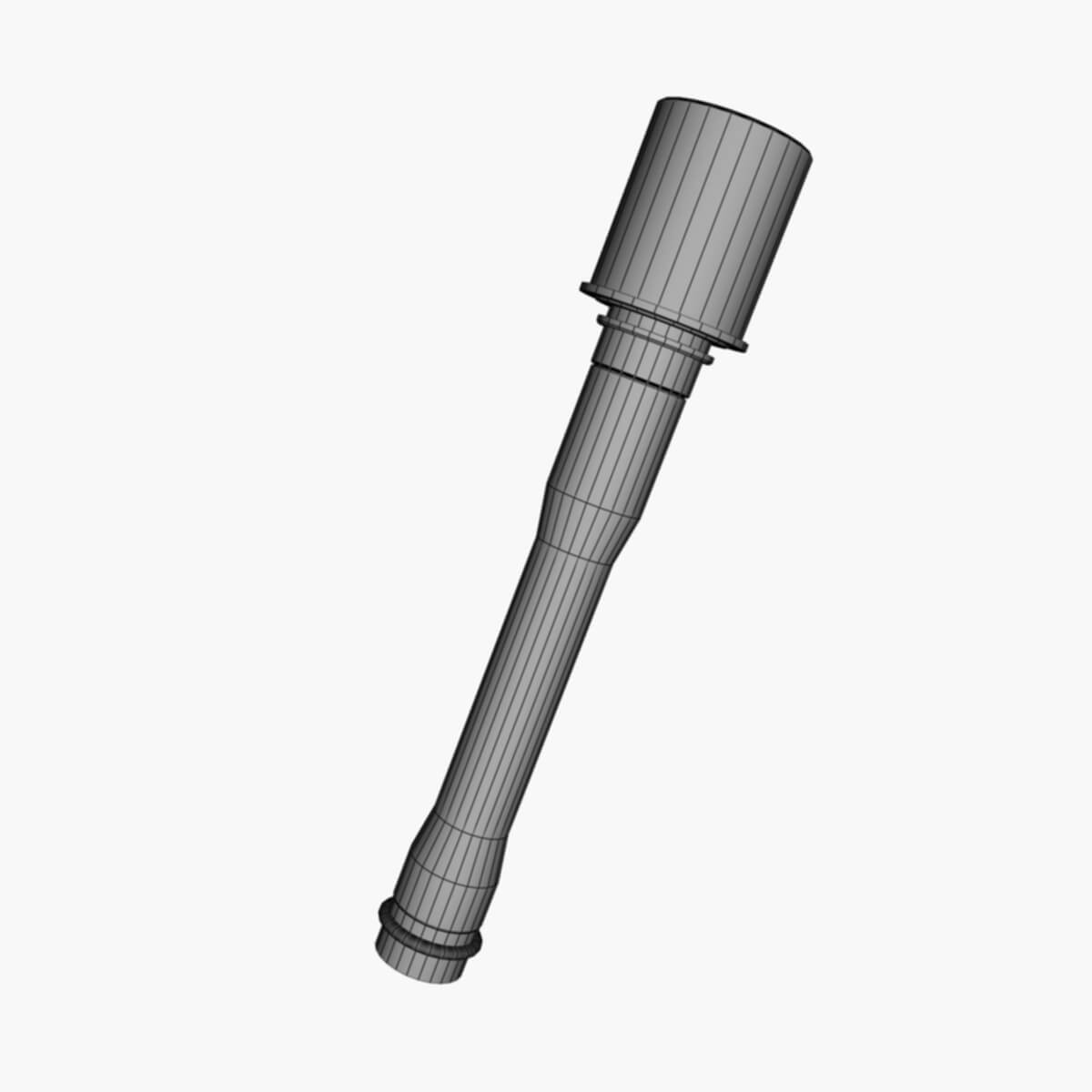 WW2 German Potato Masher Grenade 3D Model by blackraven37