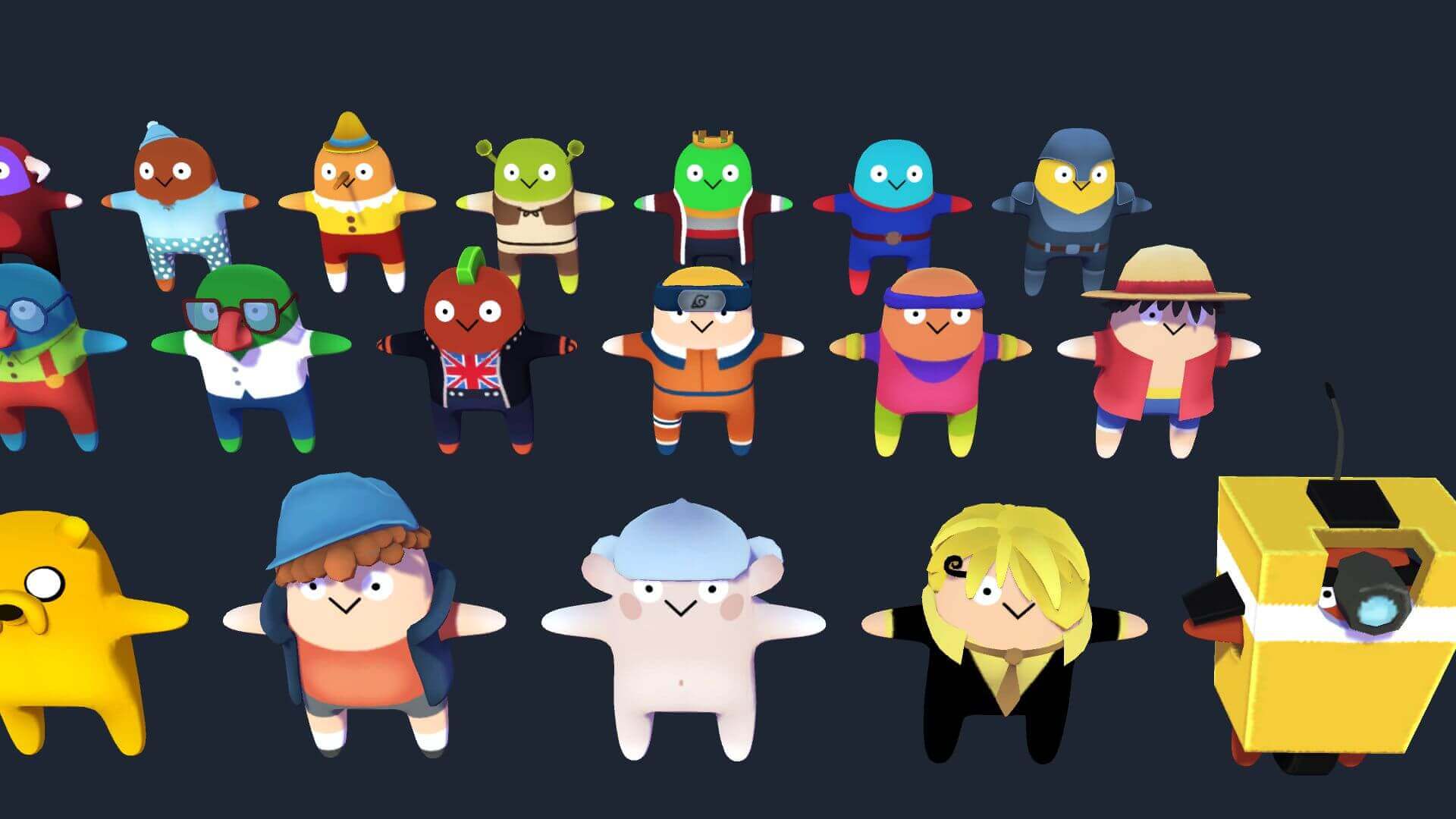 Cartoon Characters Mega Pack - 3D Model by blackspire