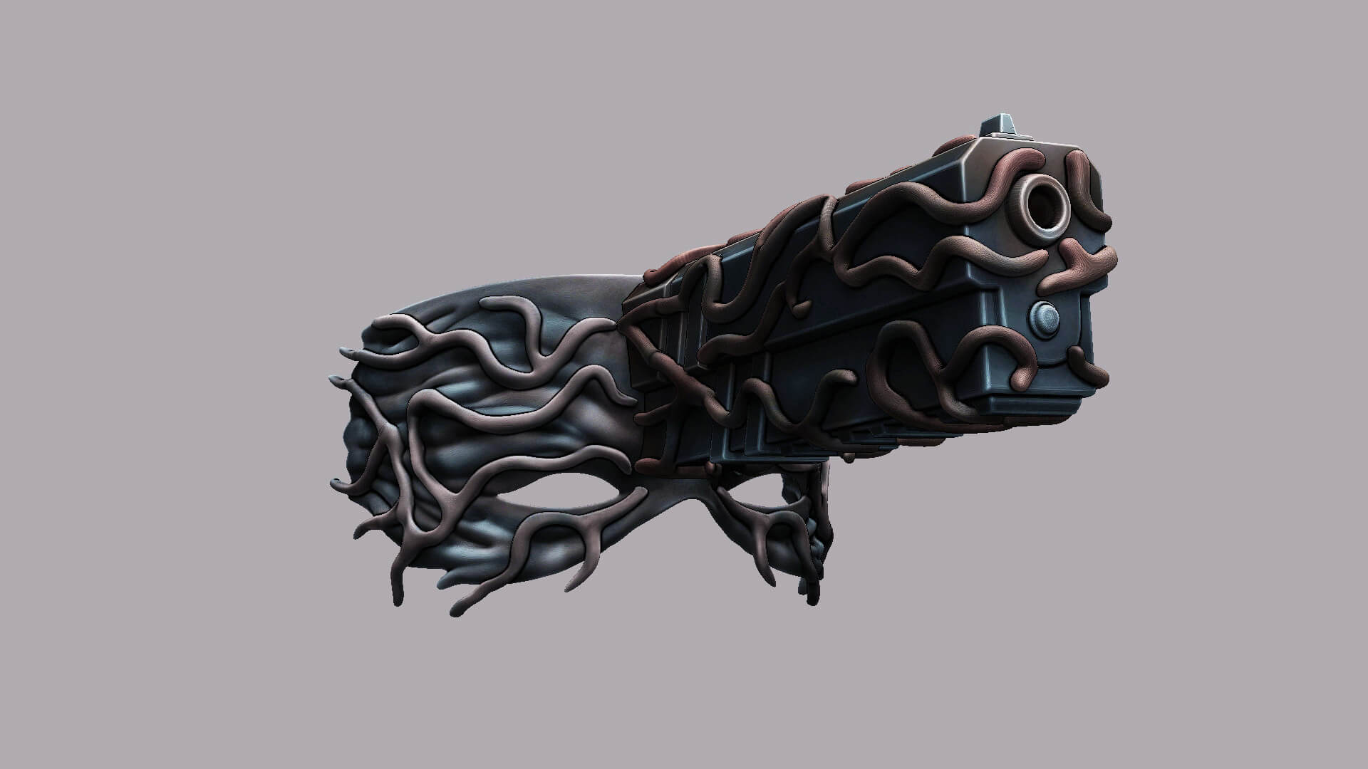 Aki Devil Gun Mask Chainsawman Cosplay 3D Print Model by blackstar90