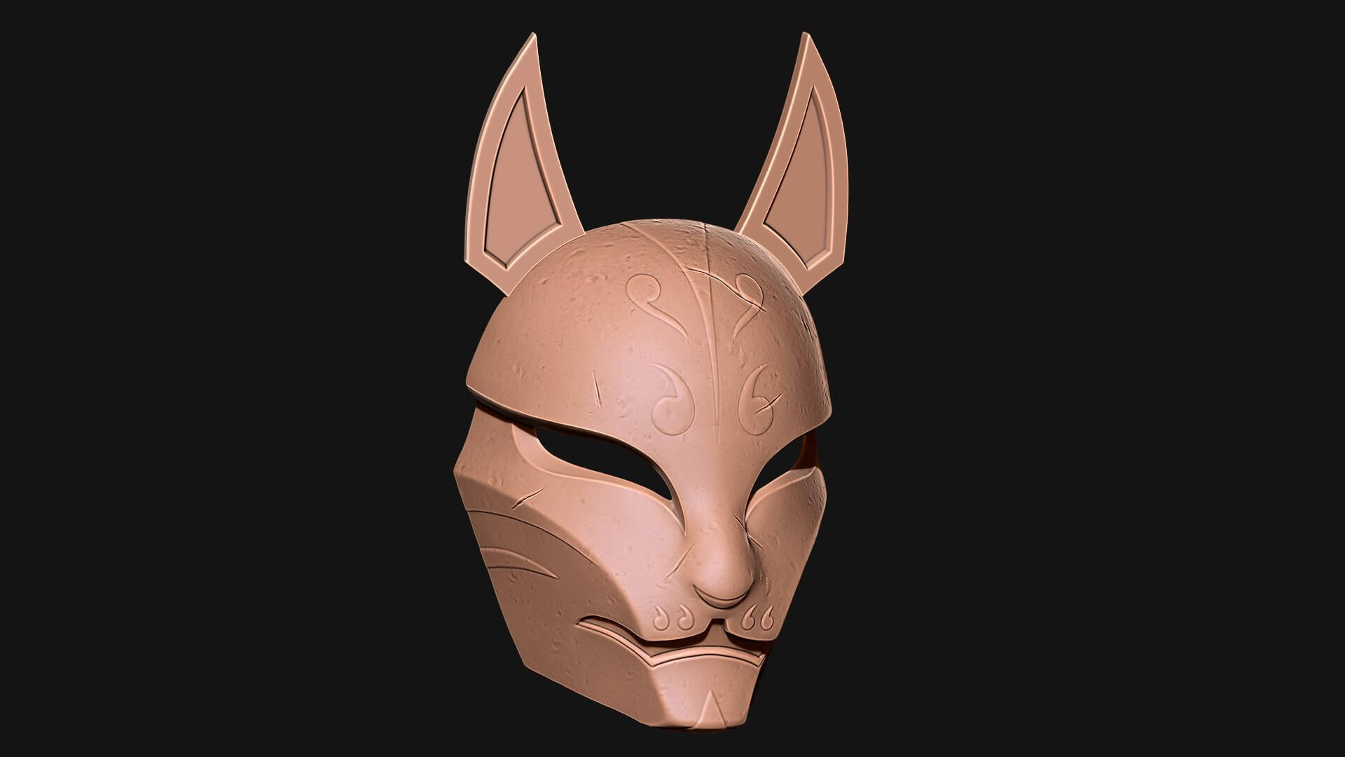 Aragami 2 Kitsune Mask 3D Print Model by blackstar90