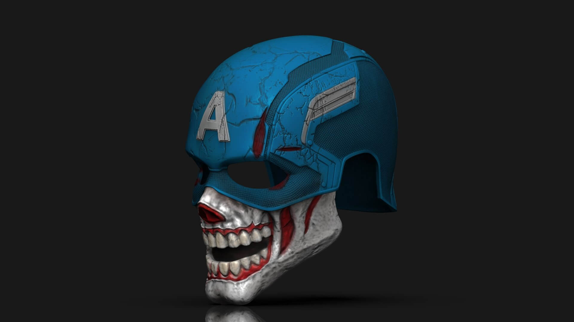 Captain Zombie Helmet - Marvel What If 