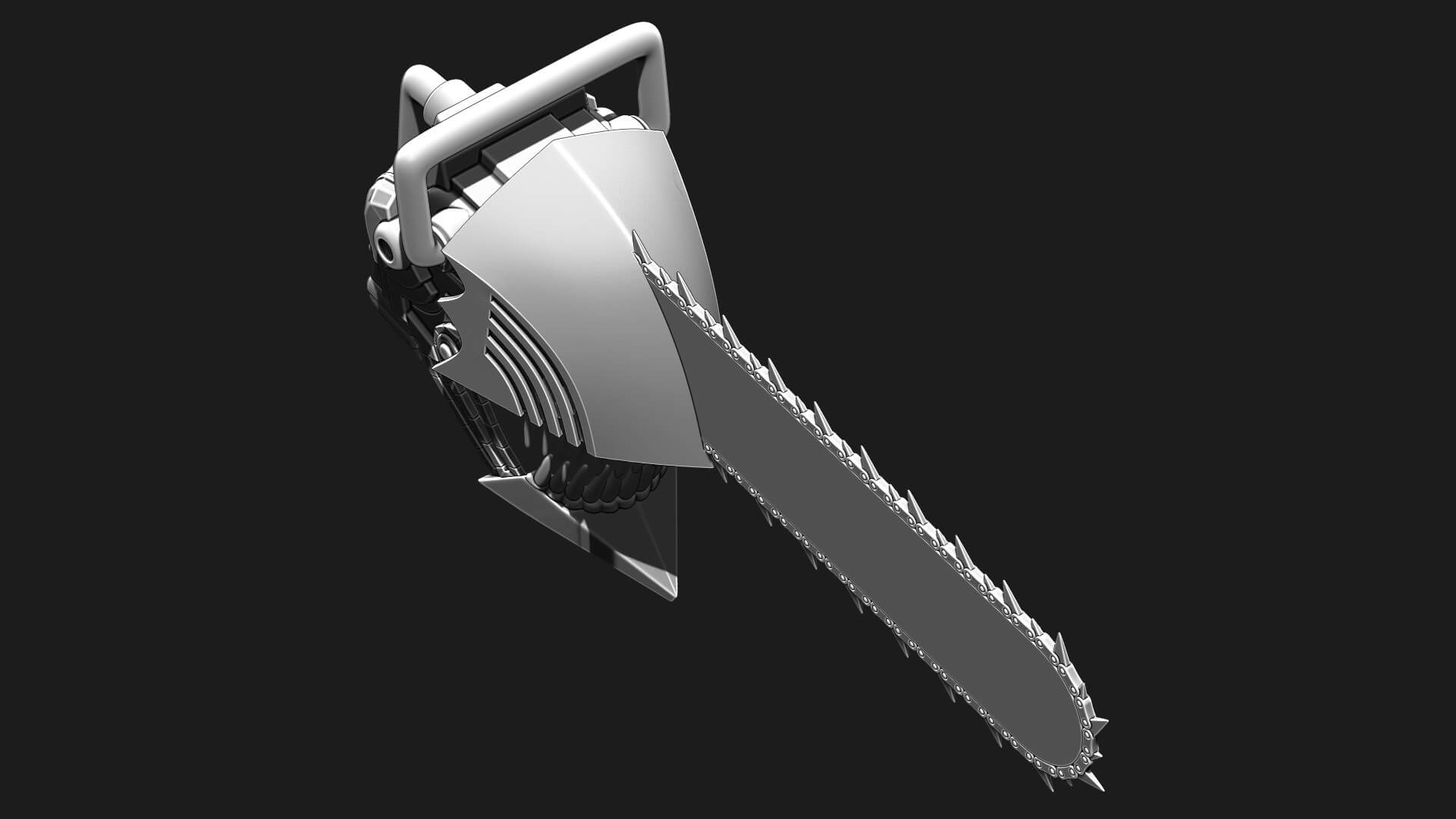 Chainsaw Man Helmet Denji Anime Cosplay 3D Model by blackstar90