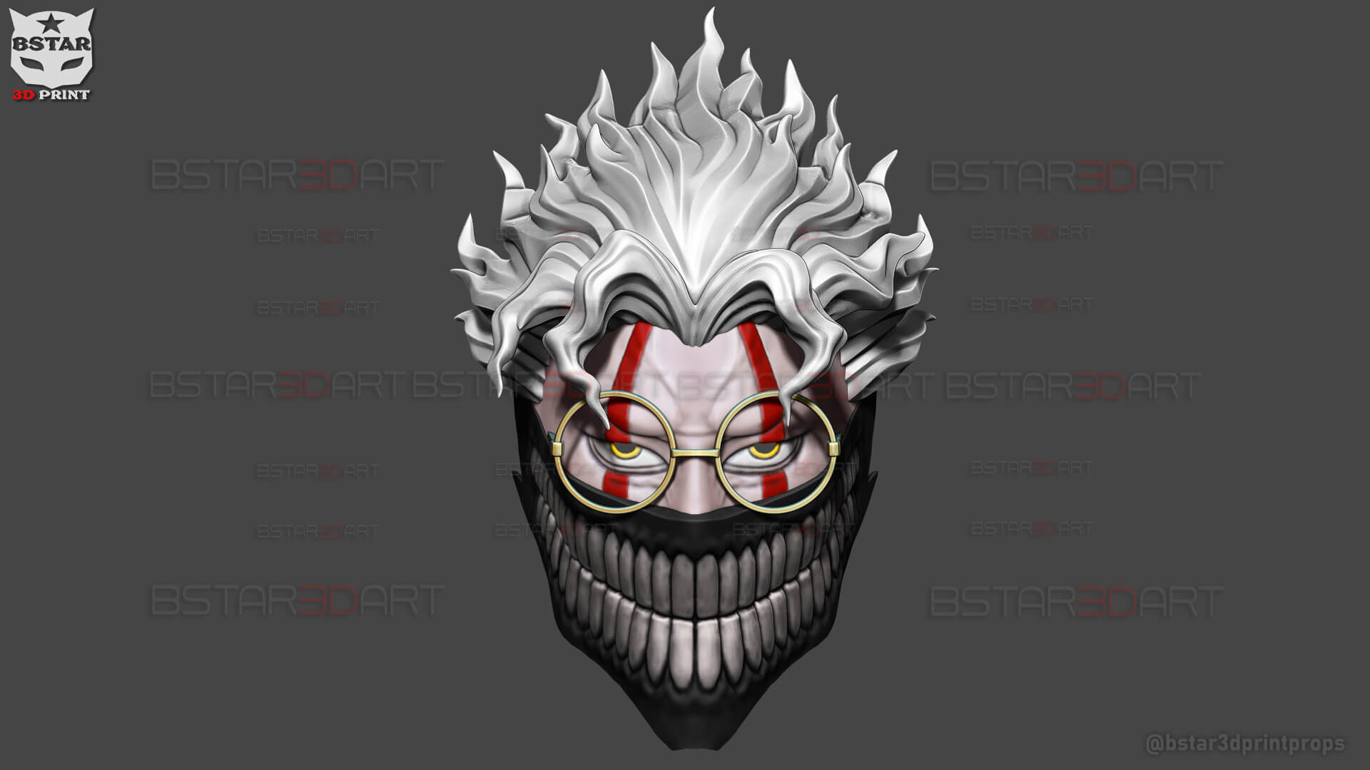 Dandadan Okarun Full Mask - Anime Cosplay 3D Model by blackstar90