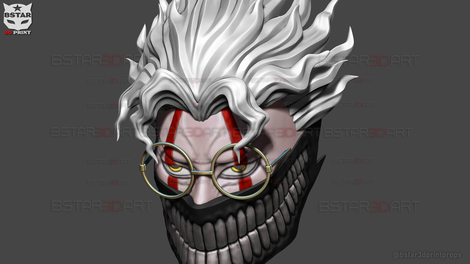 Dandadan Okarun Full Mask - Anime Cosplay 3D Model by blackstar90
