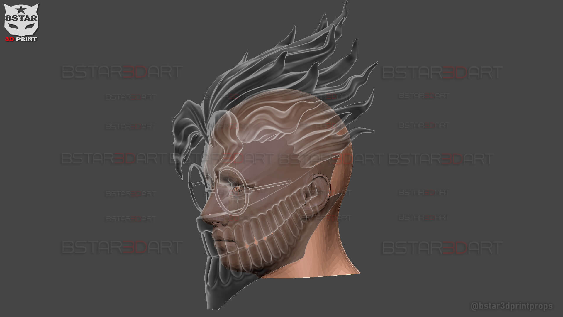 Dandadan Okarun Full Mask - Anime Cosplay 3D Model by blackstar90
