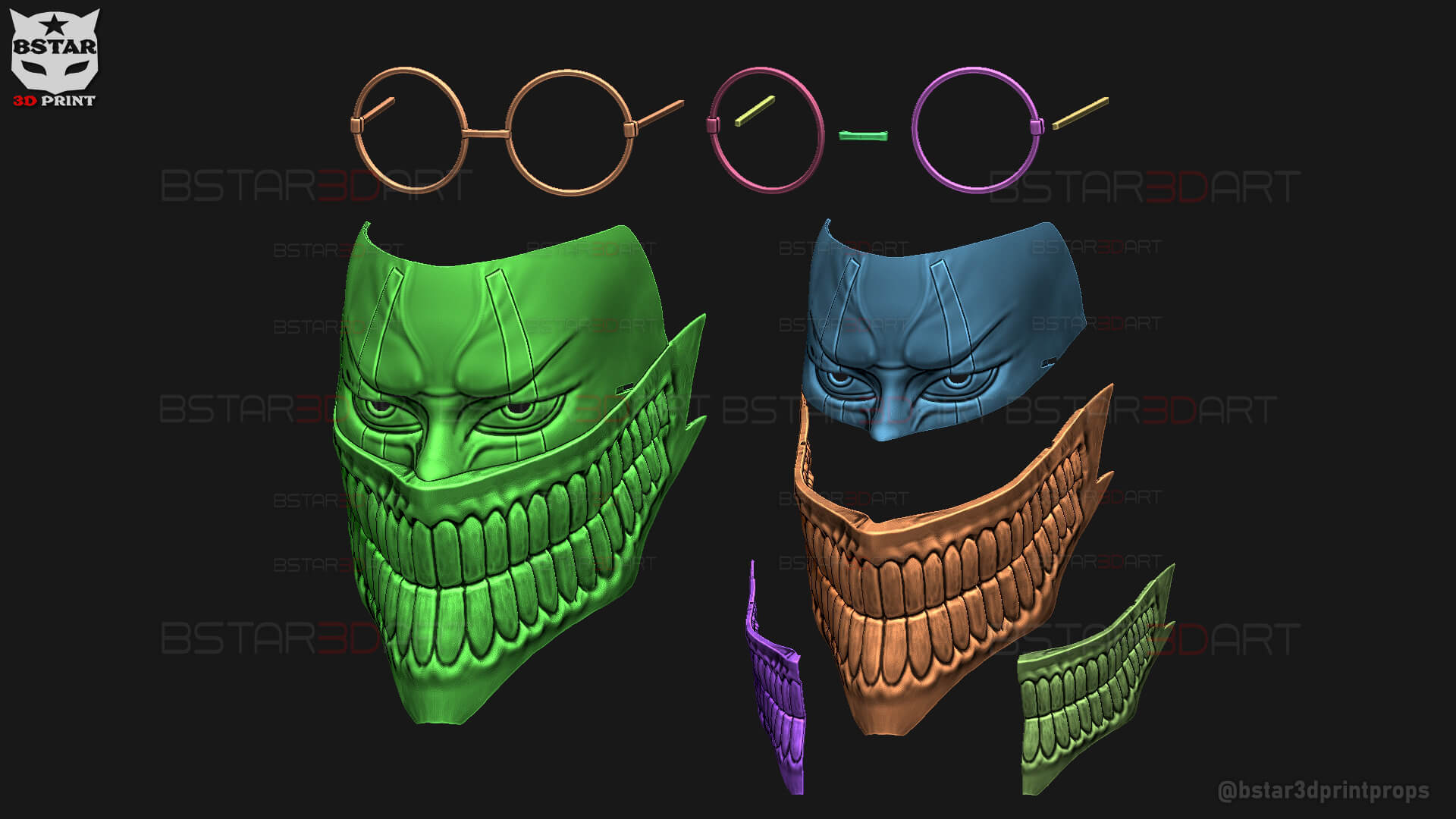 Dandadan Okarun Mask - Anime Cosplay 3D Model by blackstar90
