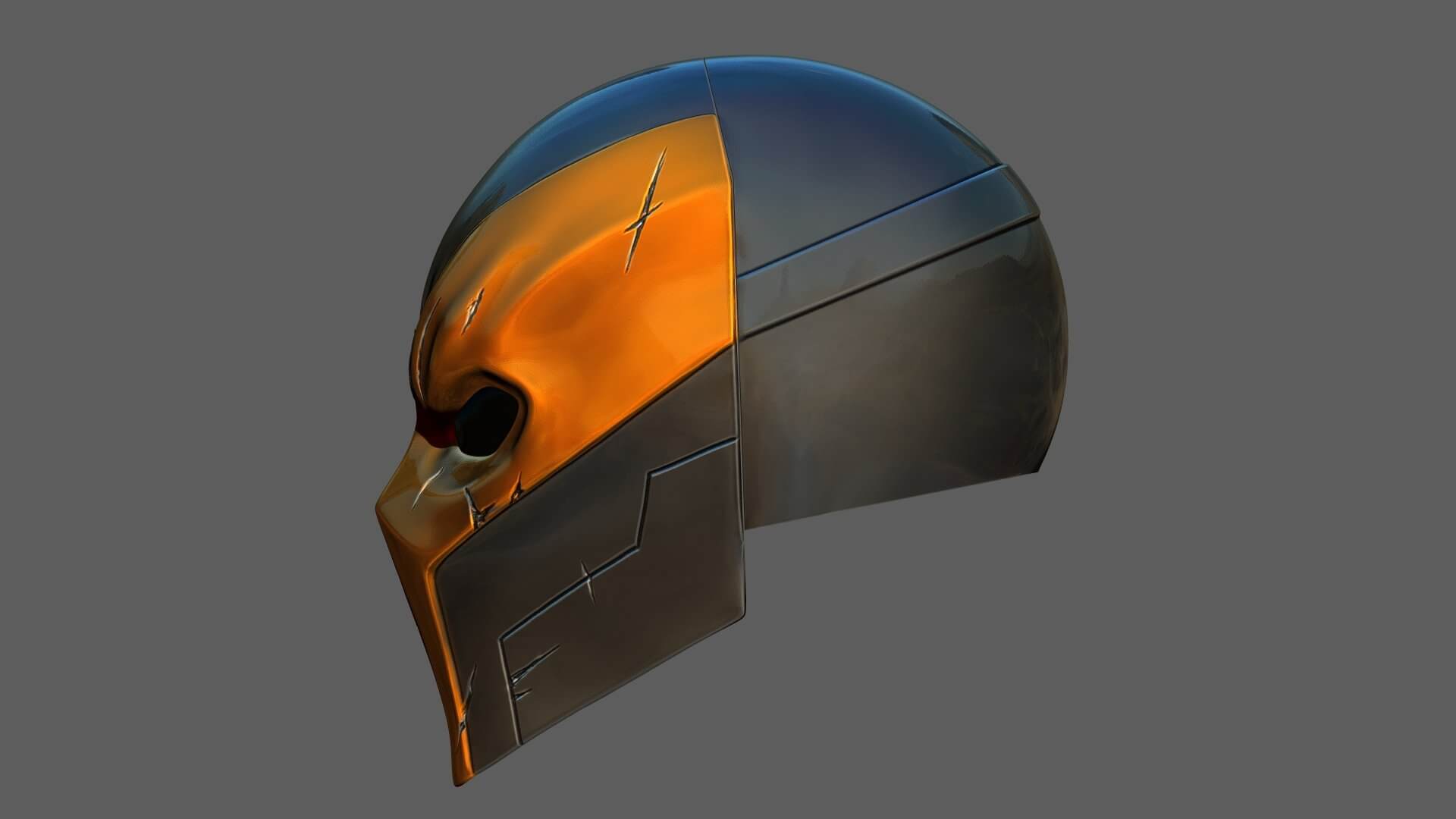 DeathStroke Mask DC Comics 3D Print Model by blackstar90