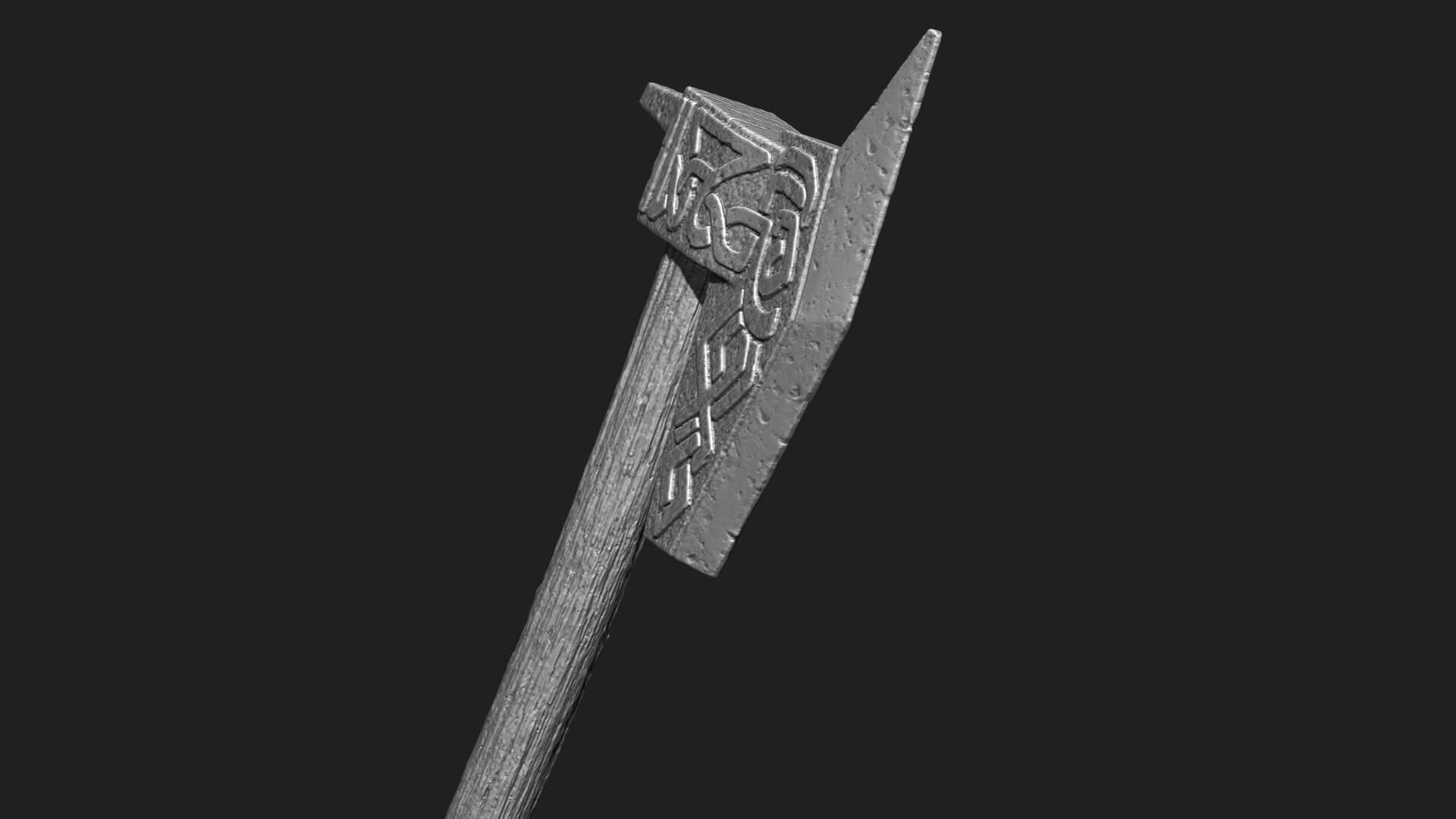 Dwarven Axe The Witcher Weapon 3D Print Model by blackstar90